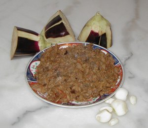 Zaâlouk - Salade d'aubergines aux tomates